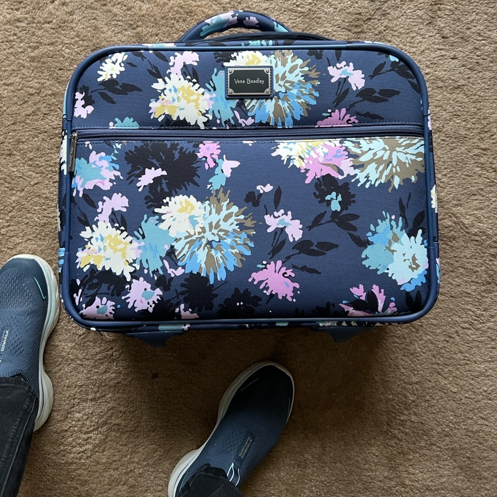 Vera Bradley Floral rolling work bag
